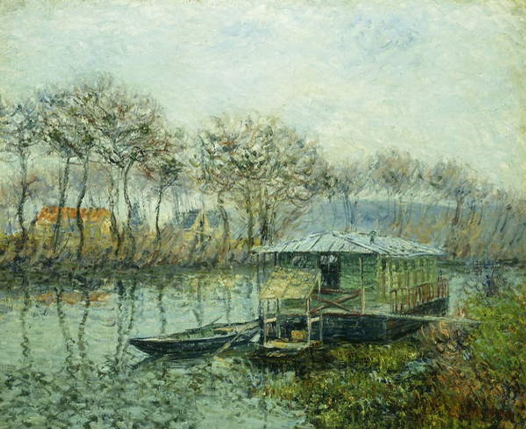 Detail of The Seine at Port Marley; La Seine a Port Marley, 1902-1903 by Gustave Loiseau