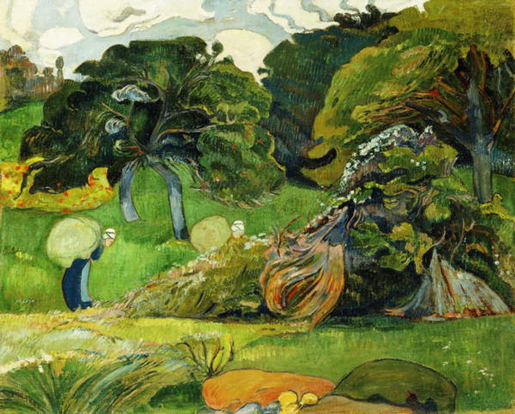 Detail of The Two Washerwomen; Les Deux Lavandieres, c. 1892 by Paul Serusier