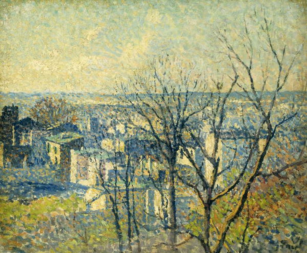 Detail of From the Rooftops; Sur les Toits, 1890-95 by Maximilien Luce