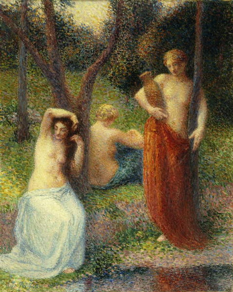 Detail of The Three Graces; Les Trois Graces, 1917 by Hippolyte Petitjean