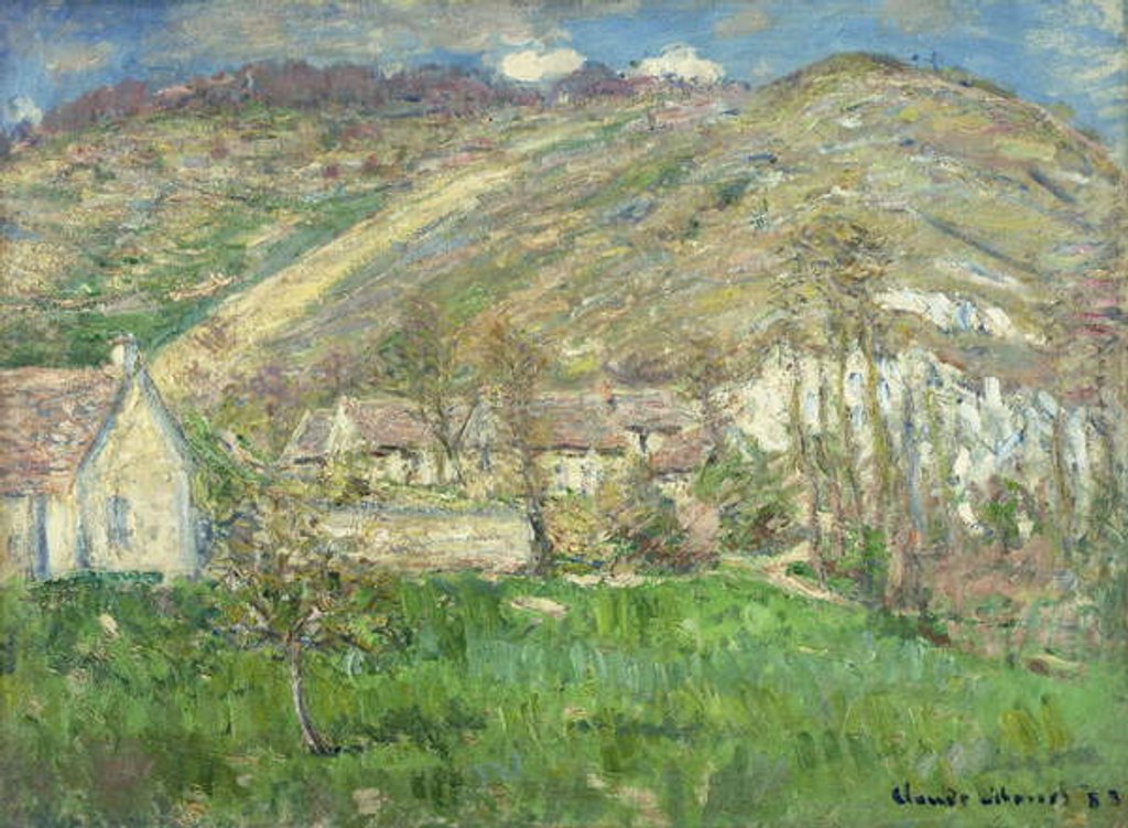 Detail of Hamlet in the Cliffs near Giverny; Hameau de Falaises pres Giverny, 1885 by Claude Monet