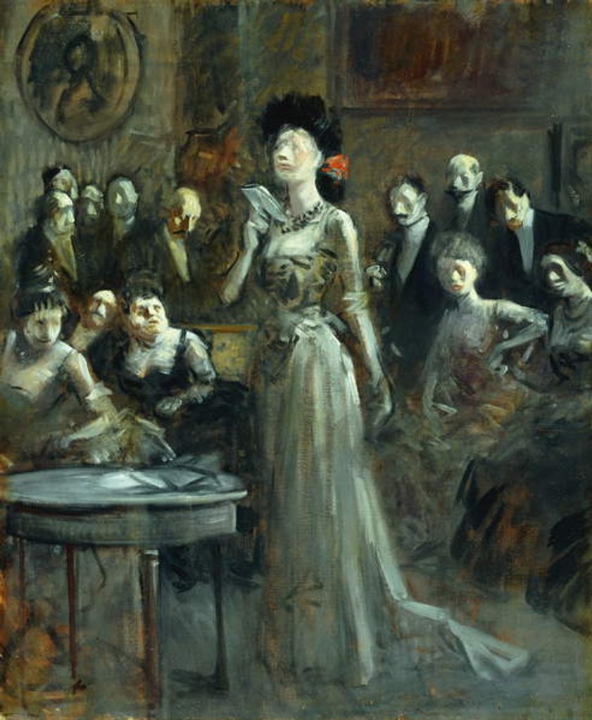 Detail of Le Lettre by Jean Louis Forain