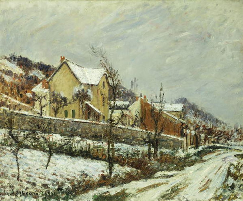 Detail of Village in the Snow; Village dans la Neige, 1911 by Gustave Loiseau