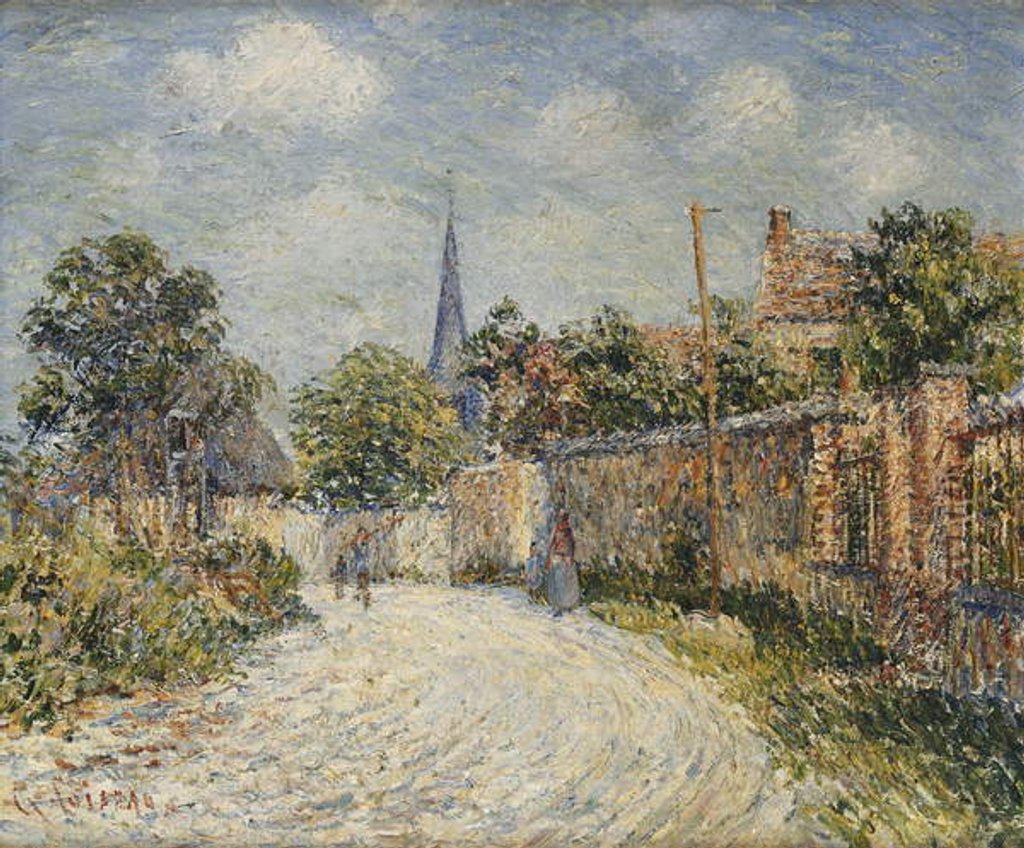 Detail of The Village Street; La Rue de Village by Gustave Loiseau