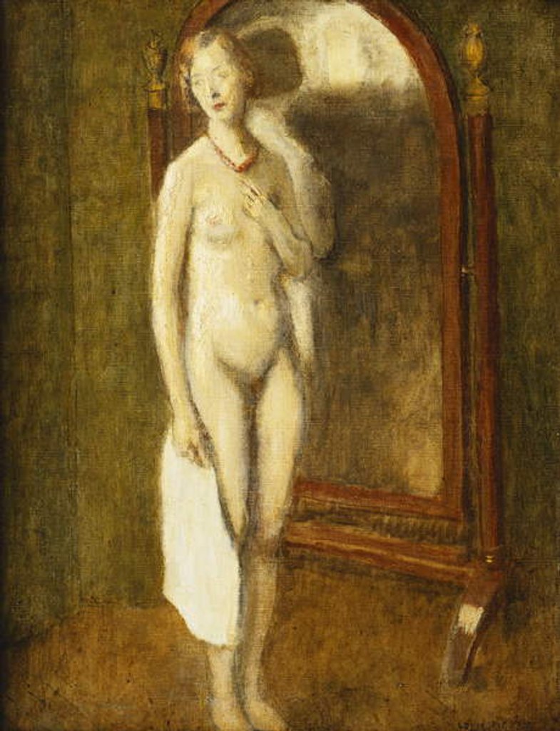Detail of The Mirror by Louis Picard