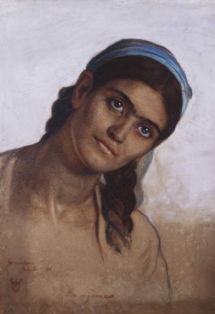 Detail of Study of a Syrian Woman, 1876 by William Holman Hunt