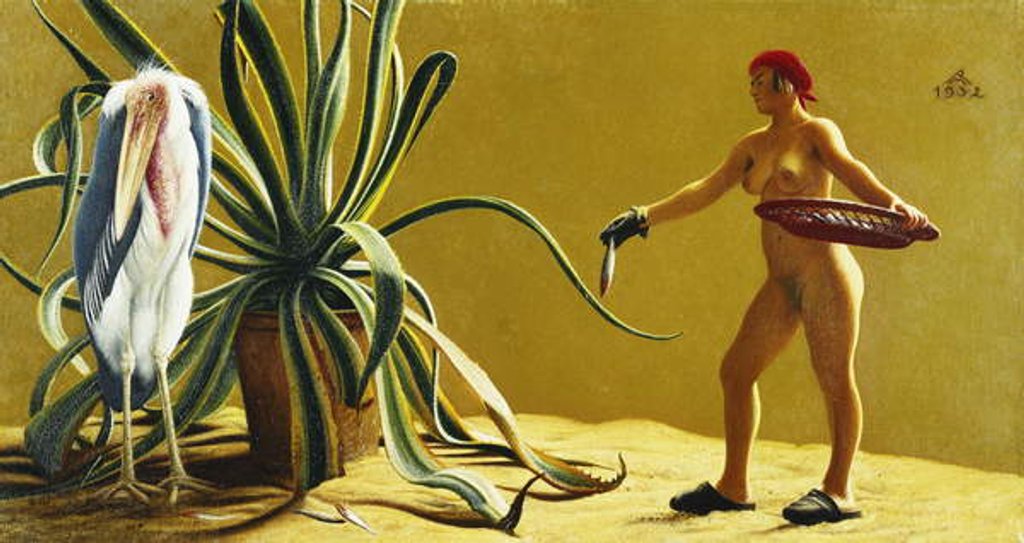 Detail of Feeding the Marabu, 1932 by Richard Muller