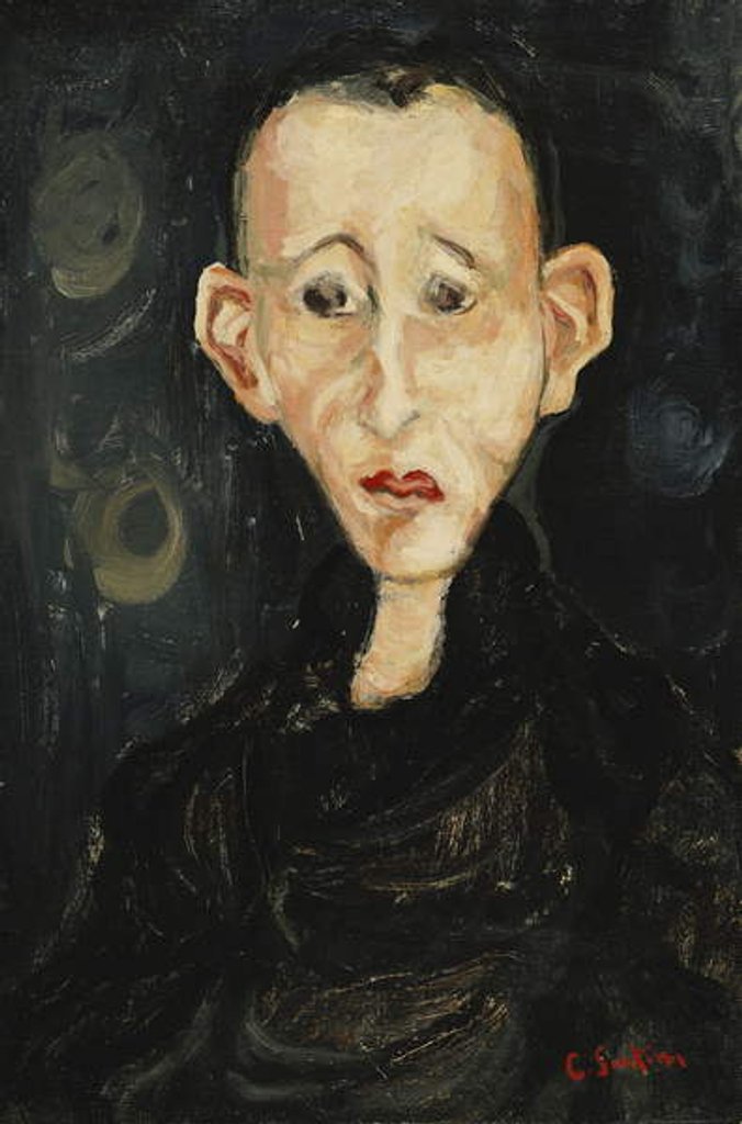 Detail of Young Man in the Dark; Le Garcon en Noir, 1924 by Chaim Soutine