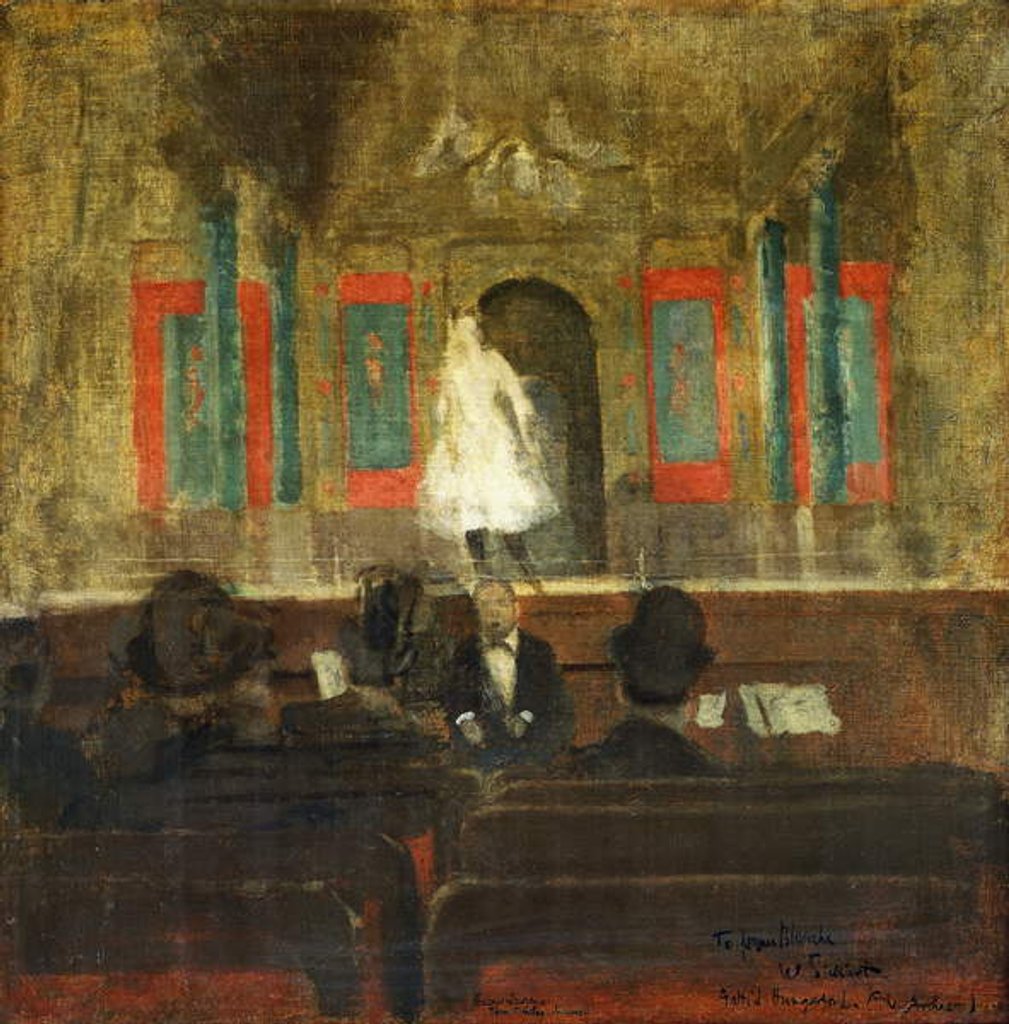 Detail of Queenie Lawrence on the Stage at Gatti's, c. 1888 by Walter Richard Sickert