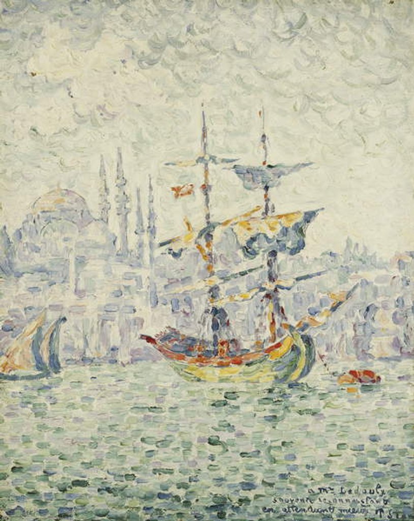 Detail of The Port of Constantinople; Le Port de Constantinople, 1907 by Paul Signac