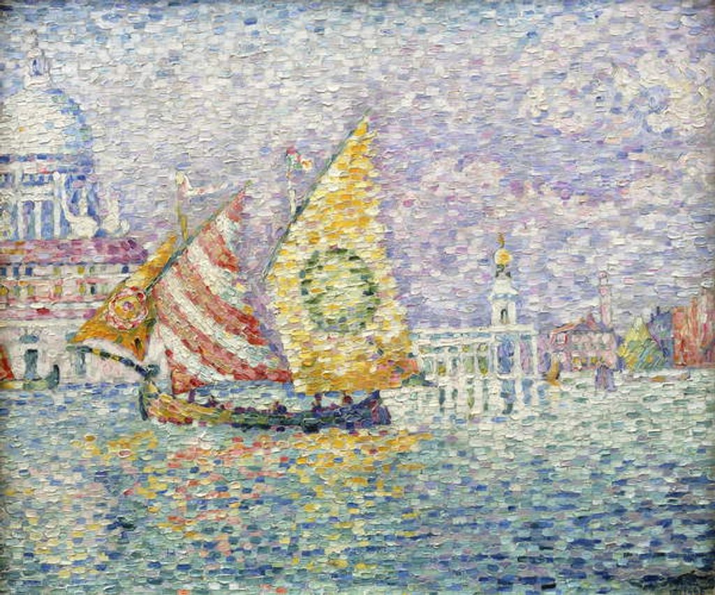 Detail of Bragozzo, Venice, 1905 by Paul Signac