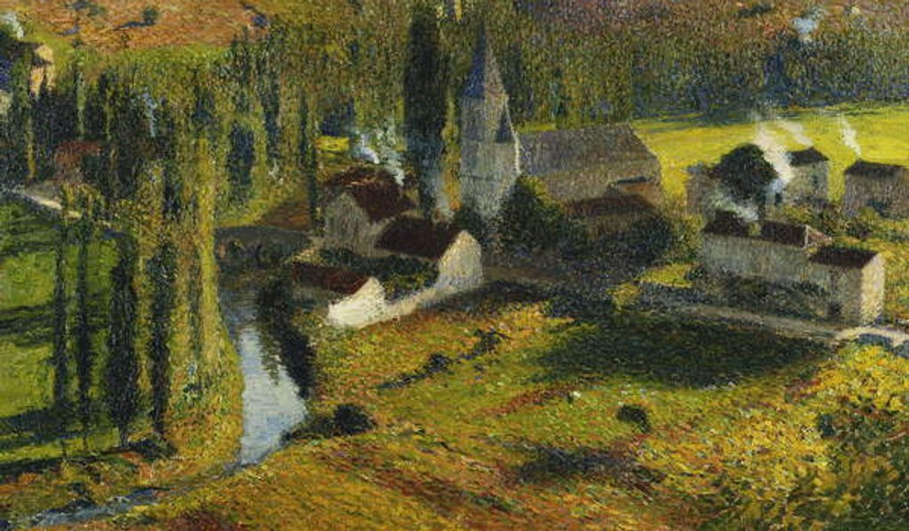 Detail of The Fortified Town Green; La Bastide du Vert by Henri Jean Guillaume Martin
