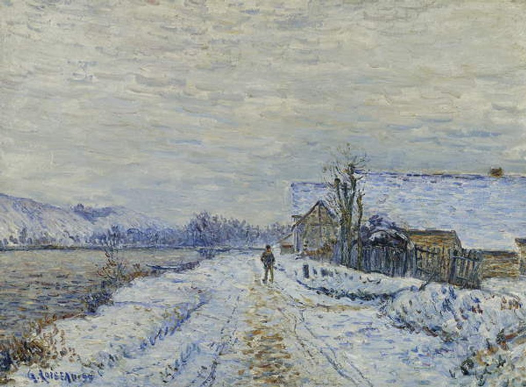 Detail of Effet de Neige a Tournedos, 1899 by Gustave Loiseau