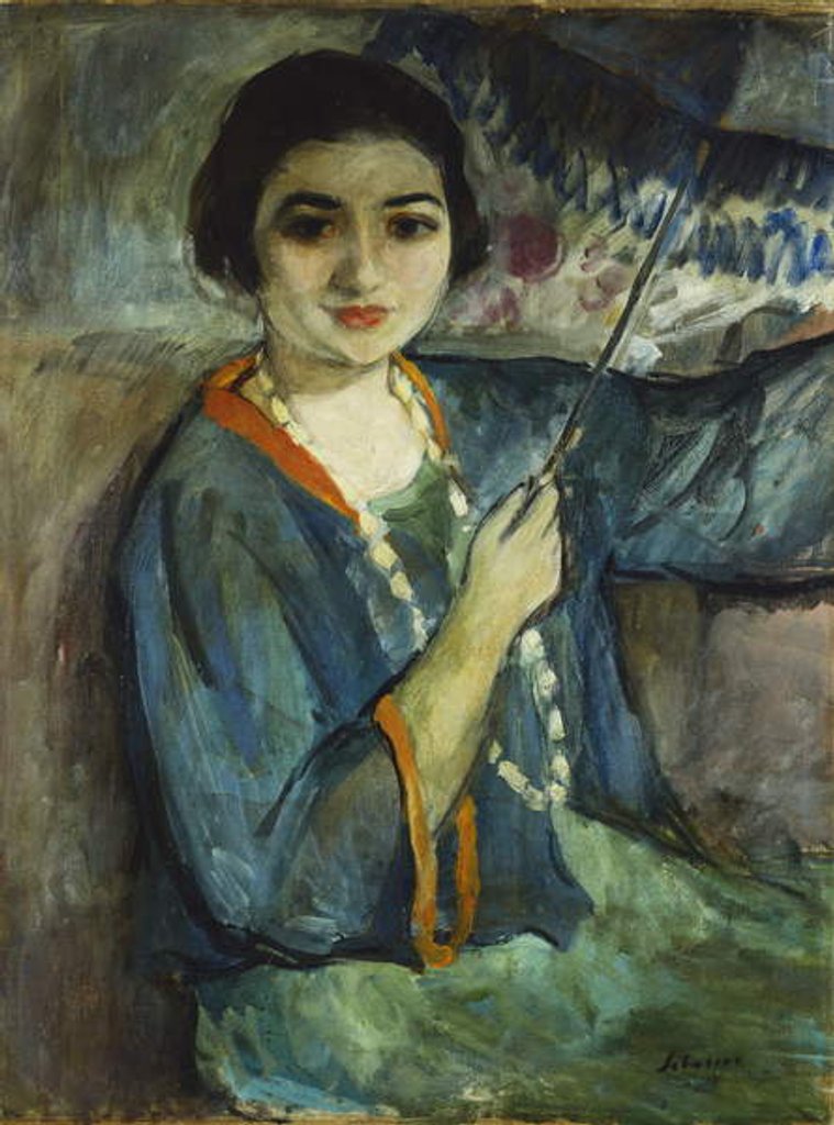 Detail of Nono with Umbrella by Henri Lebasque