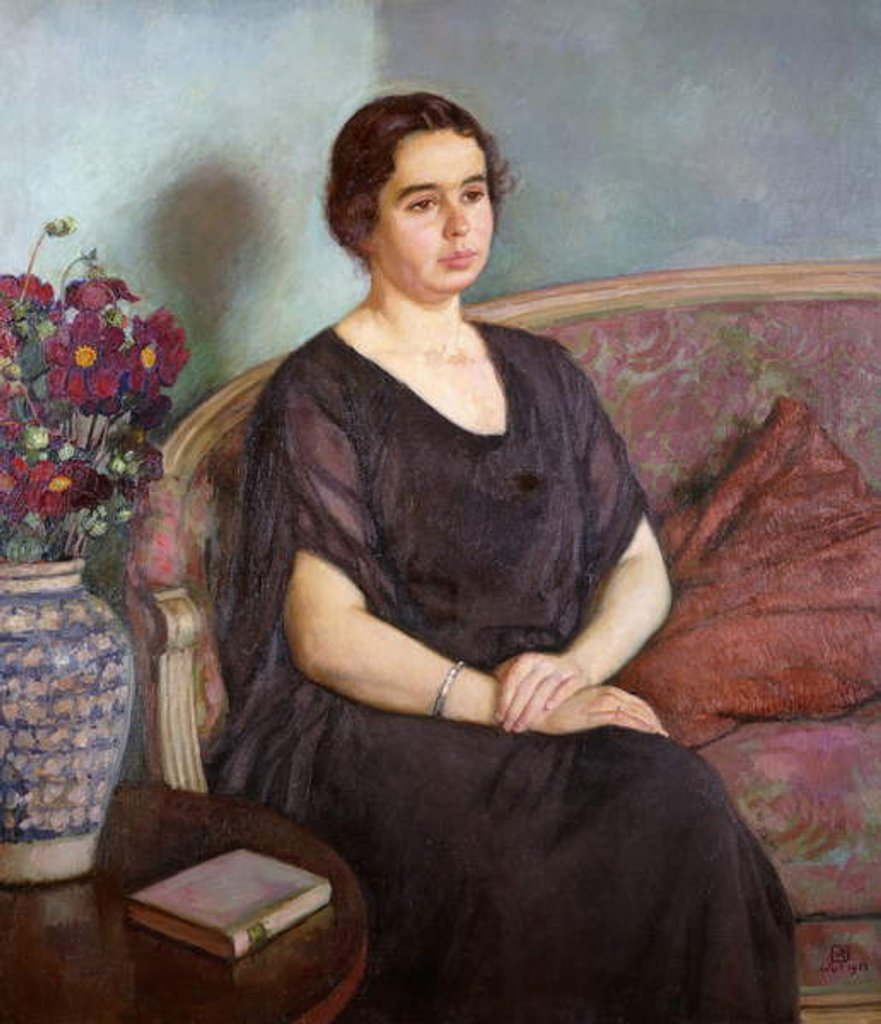 Detail of Portrait de Madame Dubois, 1922 by Theo van Rysselberghe