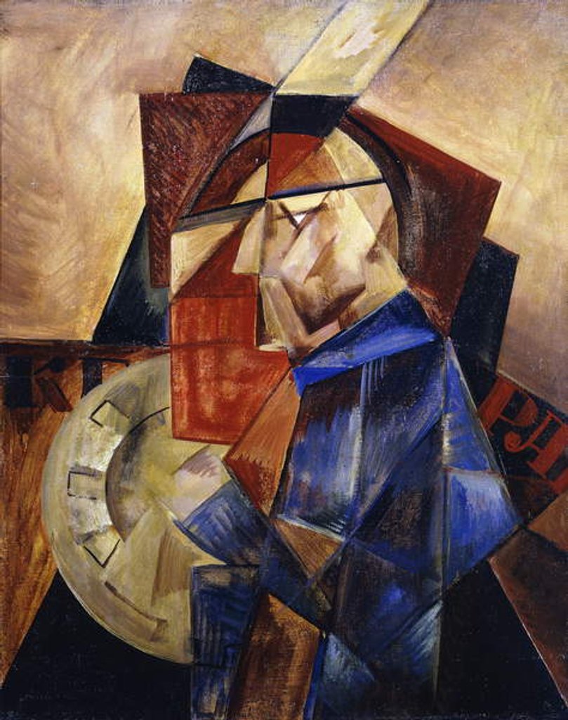 Detail of Cubo-Futurist Character; Personnage Cubo-Futuriste by Klyun Ivan