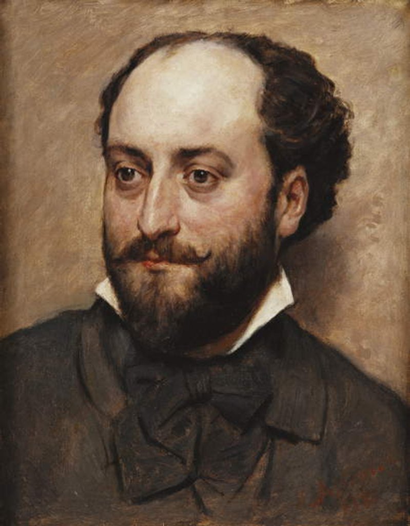 Detail of The Friend of the Painter; L'Ami du Peintre, 1880 by Marcellin Gilbert Desboutin