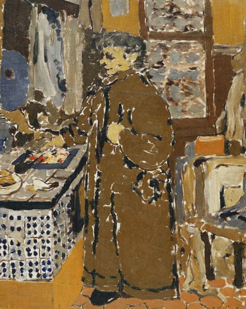 Detail of Mme Vuillard dans un Interieur, c.1895 by Edouard Vuillard
