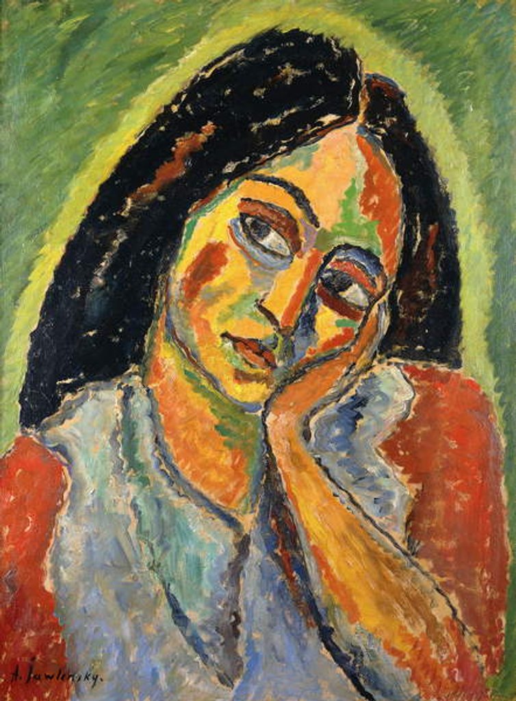 Detail of Natali, 1911-12 by Alexej von Jawlensky