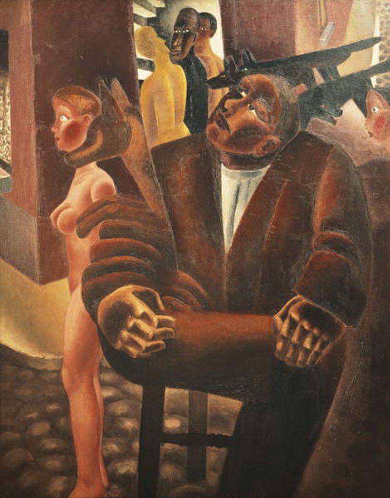 Detail of Daydreaming; Le Reve Eveille - Droom bij Wake, c.1926-27 by Frits van den Berghe