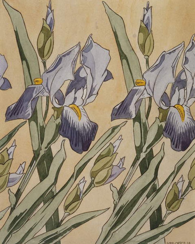 Detail of Iris, 1898 by Koloman Moser
