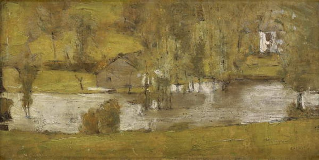 Detail of A Fosset; La Crue, 1881 by Fernand Khnopff