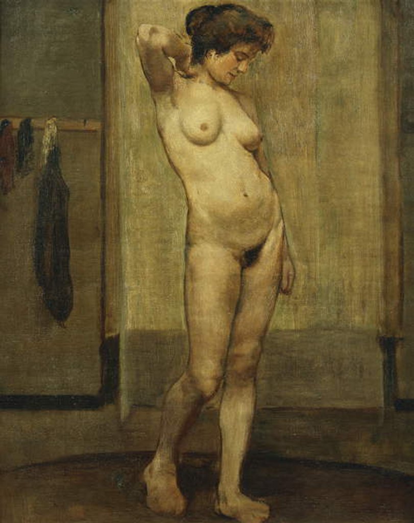 Detail of Standing Nude; Nu Debout, by Henri Jacques Edouard Evenepoel