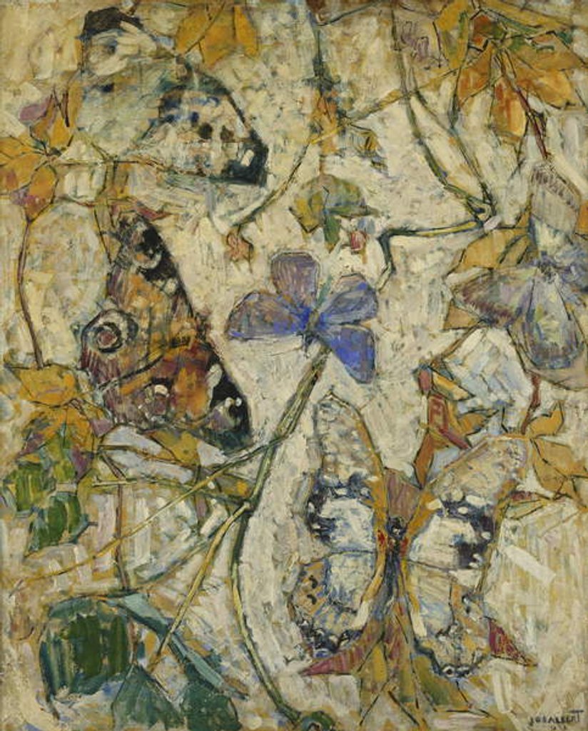 Detail of Butterflies; Les Papillons, 1918 by Josef Albert