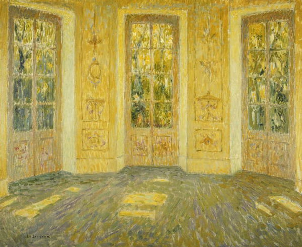 Detail of Windows on the Parc; Fenetres sur le Parc, 1938 by Henri Eugene Augustin Le Sidaner