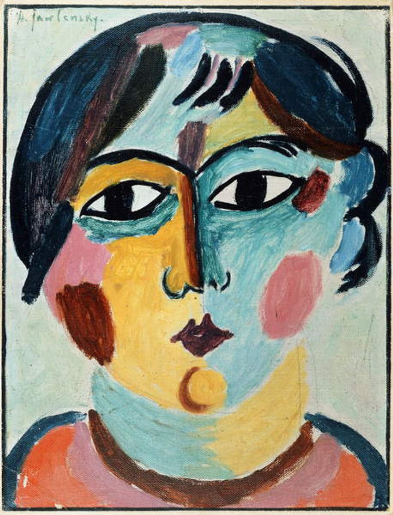 Detail of Girl's Head; Madchen Kopf by Alexej von Jawlensky