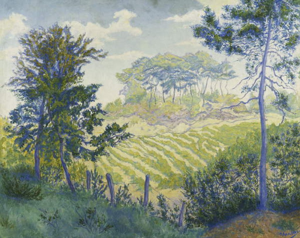 Detail of Vineyards Under the Pines; Les Vignobles sous les Pins, c. 1898 by Paul Ranson