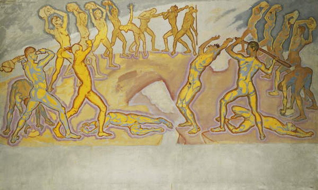 Detail of Clash of the Titans; Kampf der Titanen, c.1913-1915 by Koloman Moser