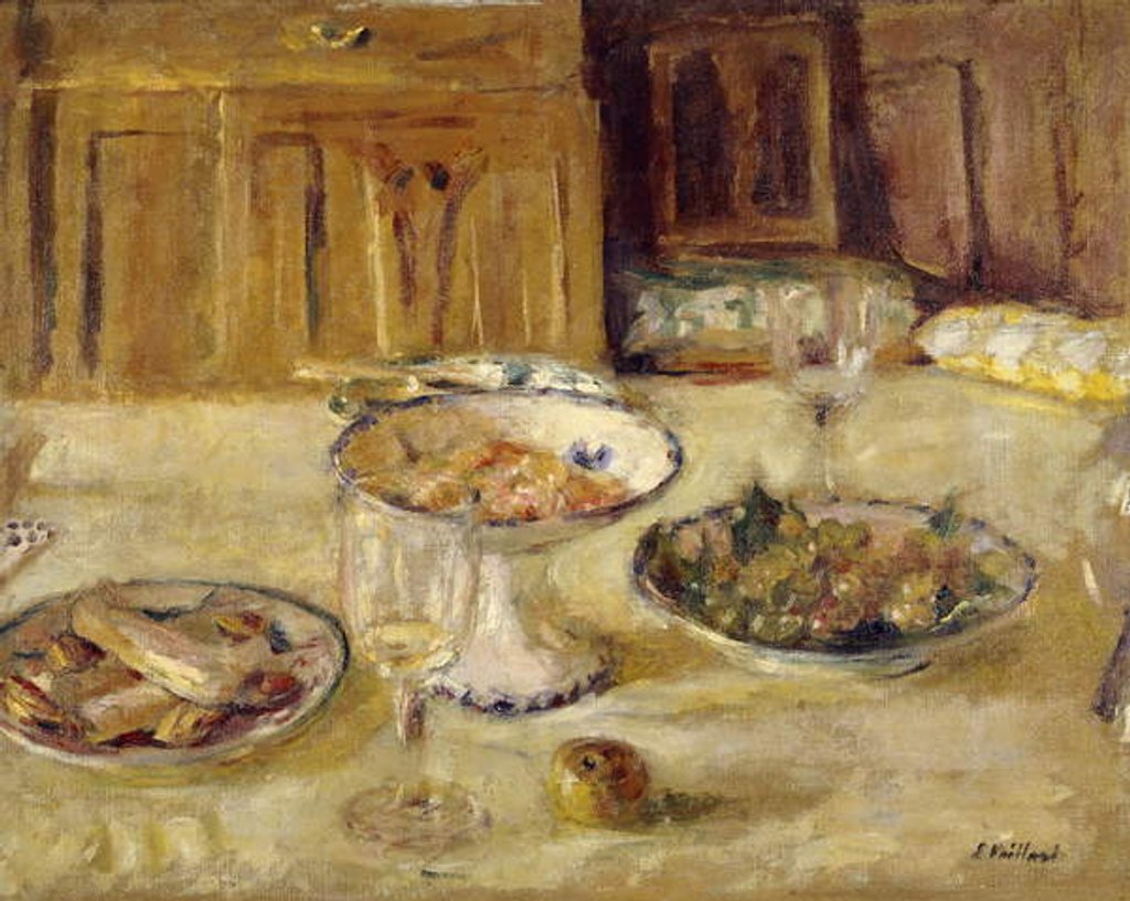 Detail of Biscuits and Fruit Compote; Compotier de Biscuits et Fruits, c. 1922 by Edouard Vuillard