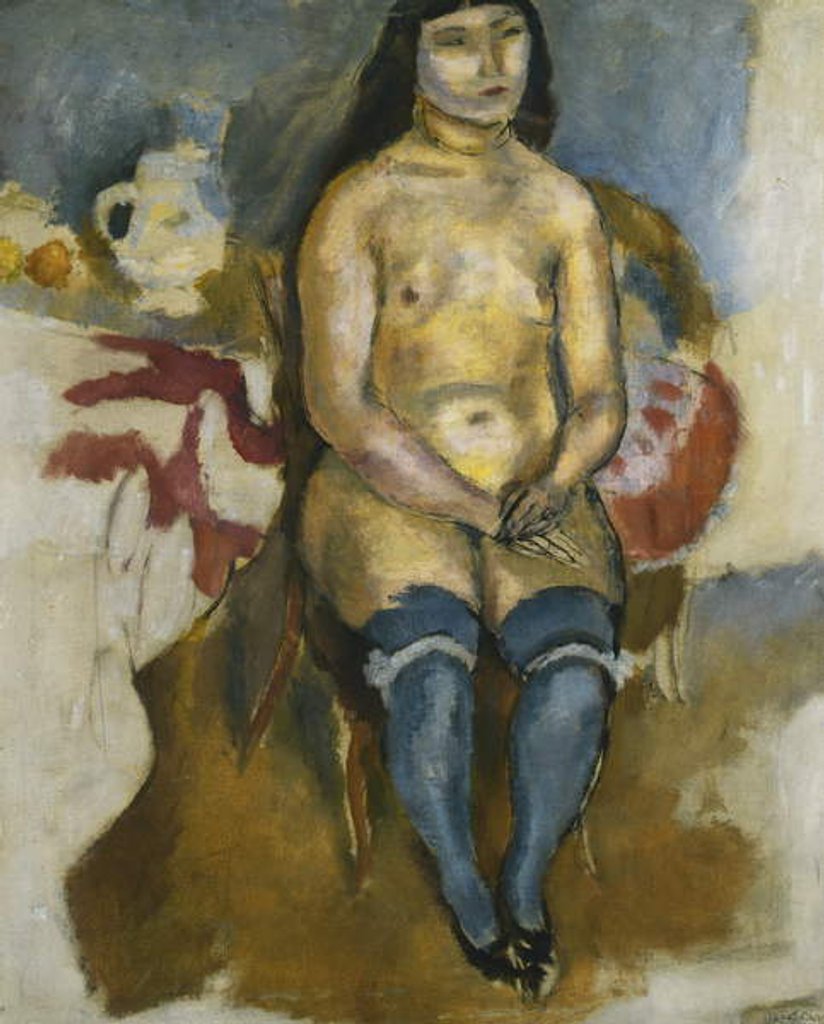Detail of Asian in Blue Stockings; Asiatique aux Bas Bleus, 1922 by Jules Pascin