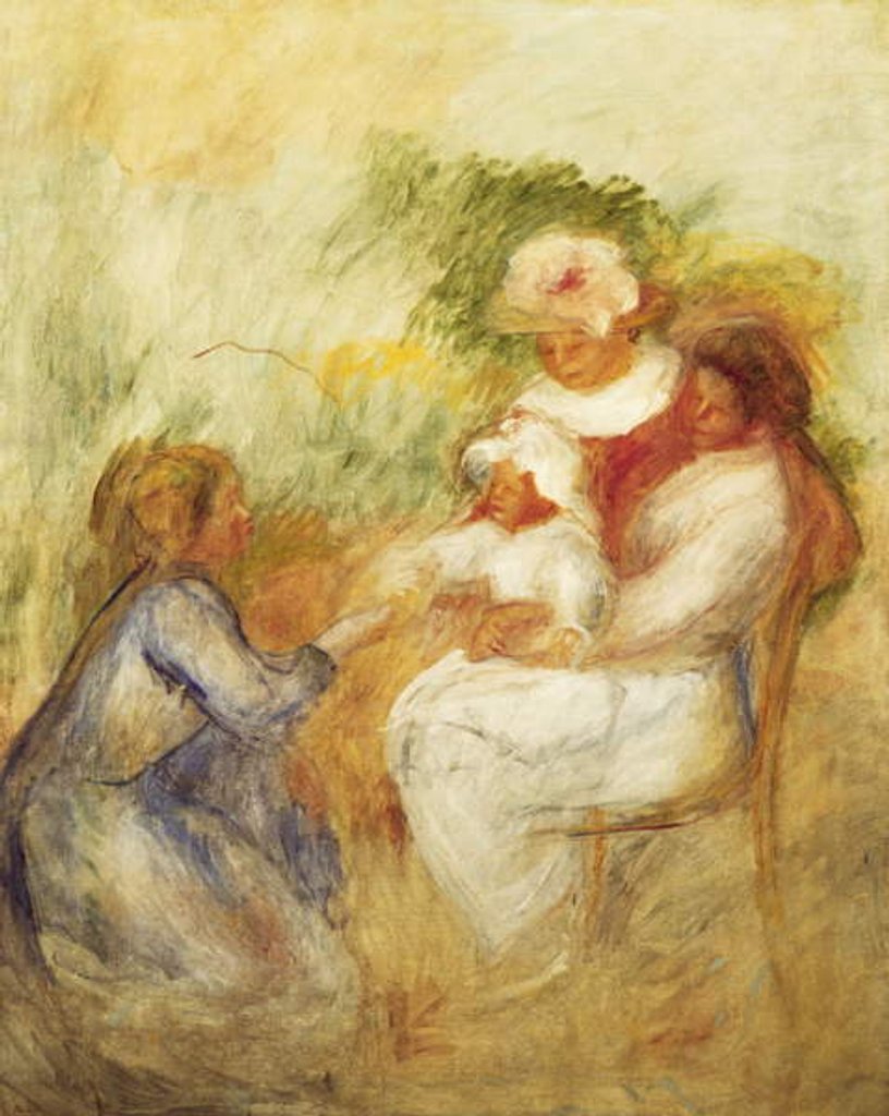 Detail of Family; La Famille, c. 1896 by Pierre Auguste Renoir