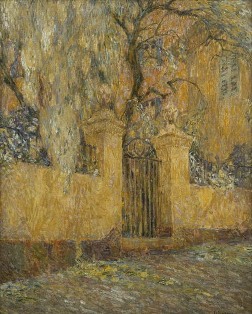 Detail of The Gate; Le Portail by Henri Eugene Augustin Le Sidaner