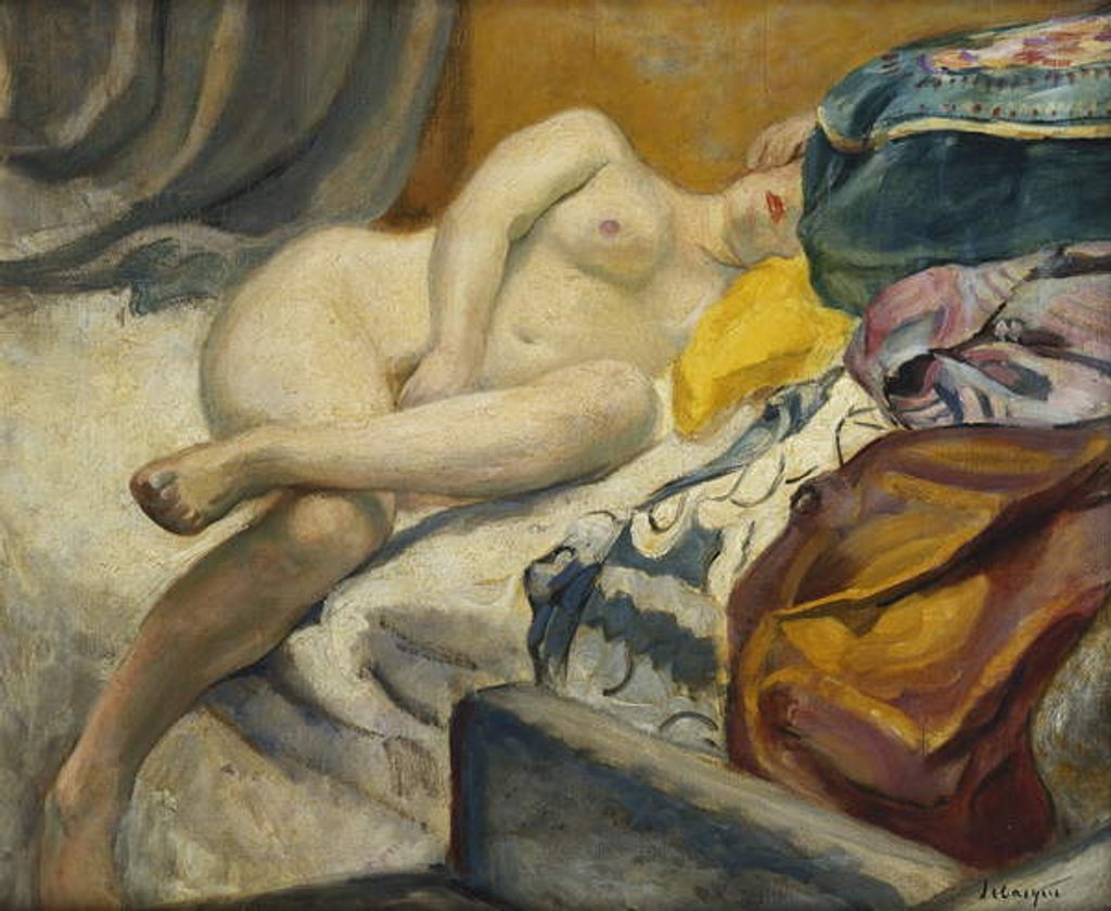 Detail of Reclining Nude by Henri Lebasque