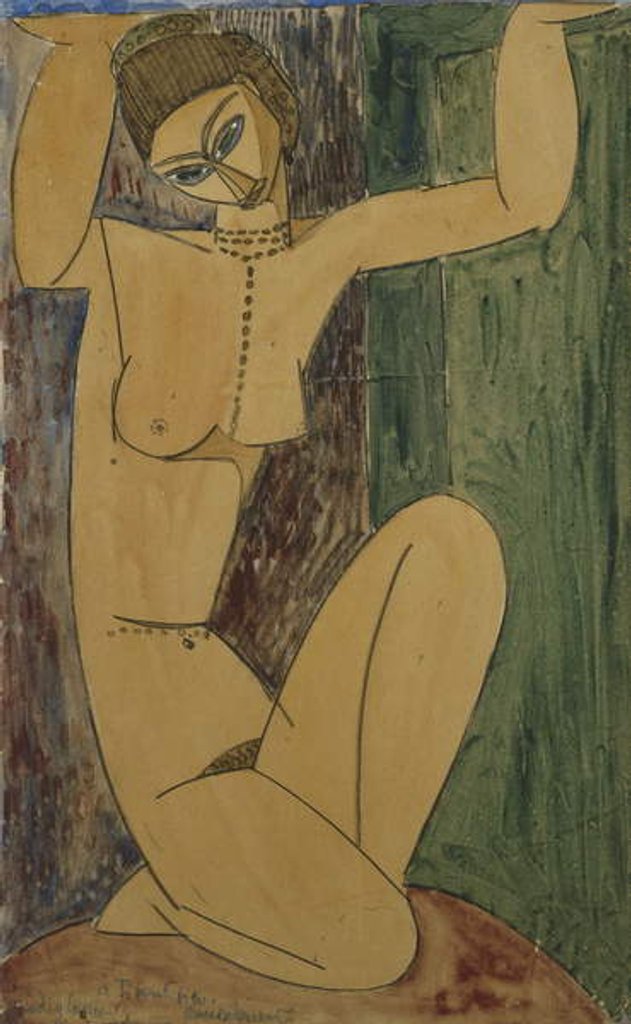 Detail of Caryatid by Amedeo Modigliani