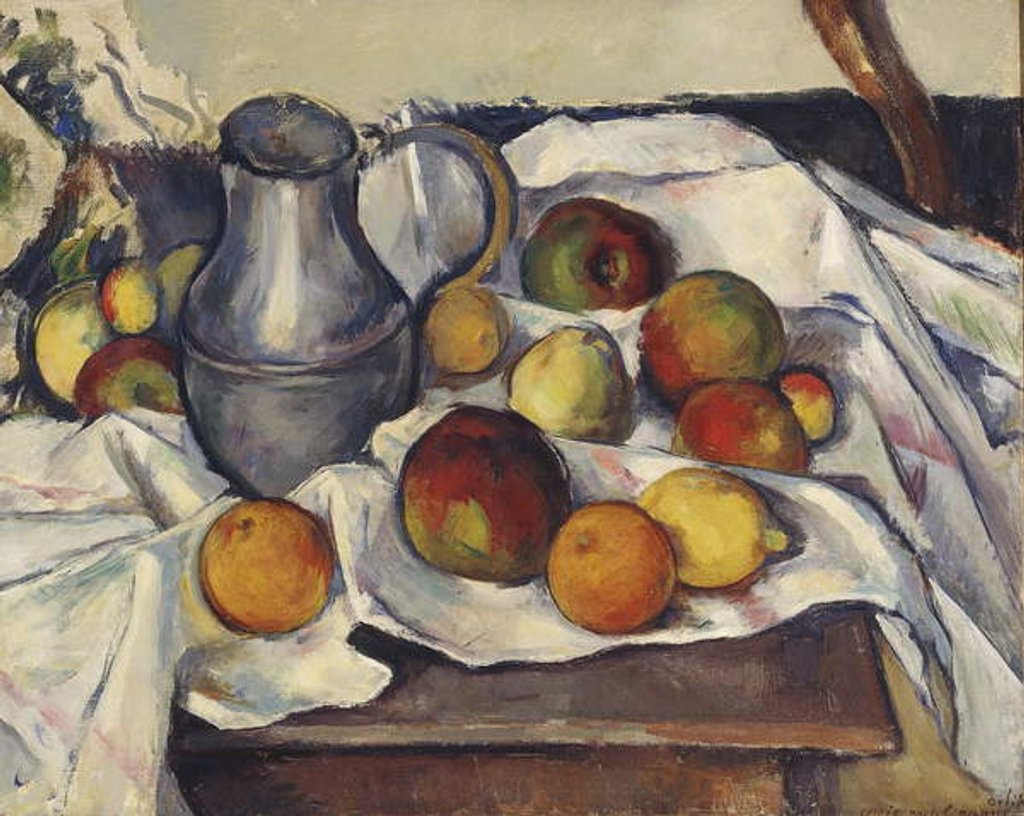 Detail of Still Life with Apples by Emil Orlik