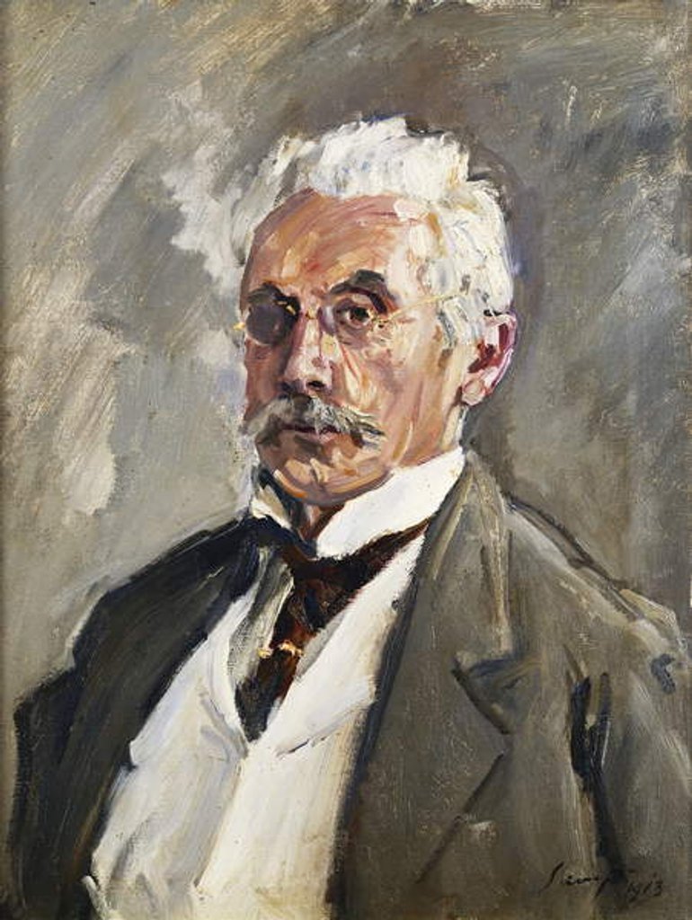 Detail of Portrait of Carl Steinbart, 1910 by Max Slevogt