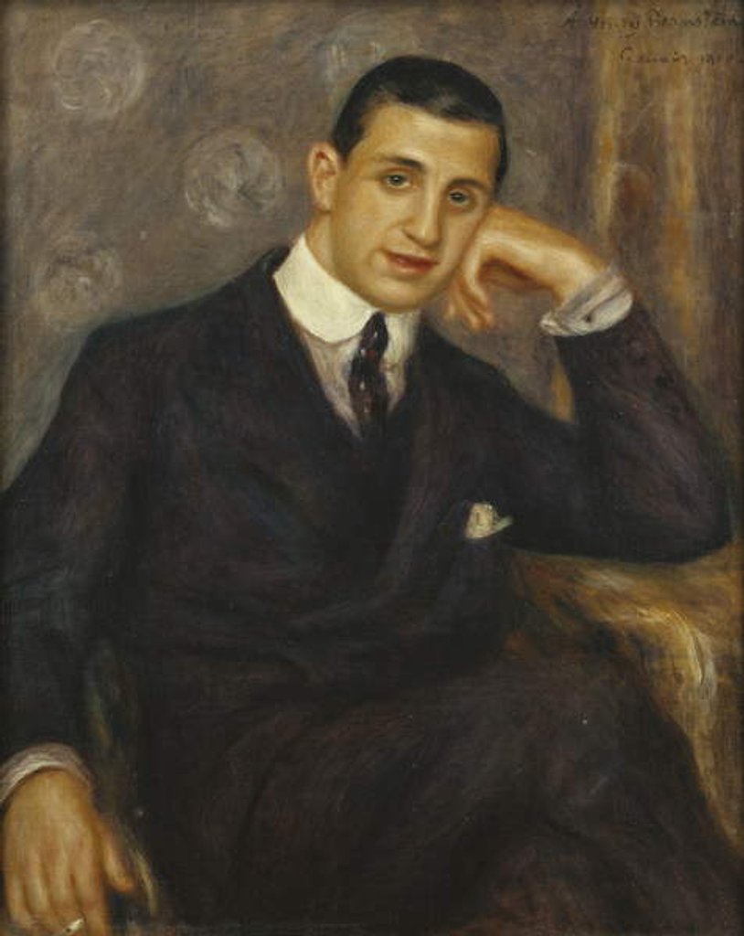 Detail of Portrait d'Henry Bernstein, 1910 by Pierre Auguste Renoir