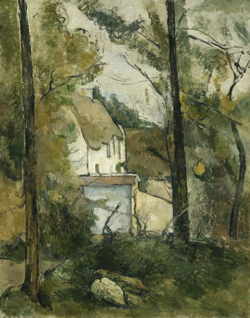 Detail of House in the Trees, Auvers, 1879 by Paul Cezanne