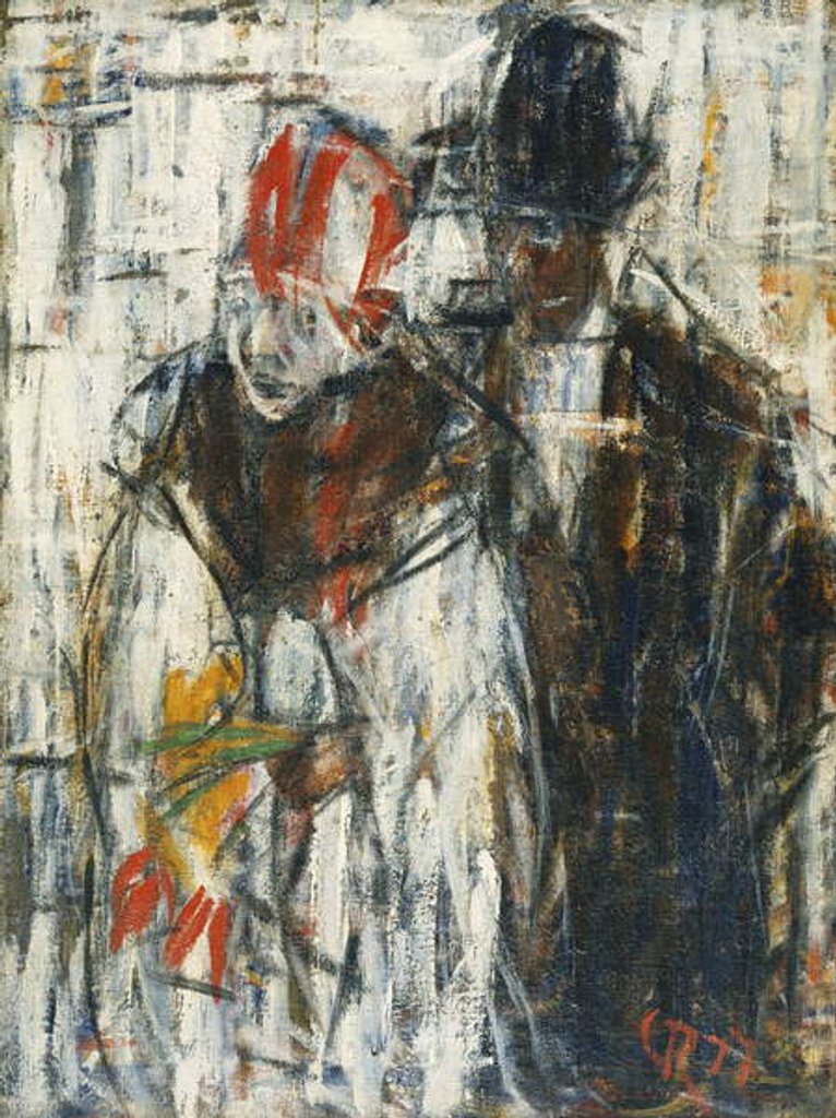 Detail of Man and Woman; Mann und Madchen, 1917 by Christian Rohlfs