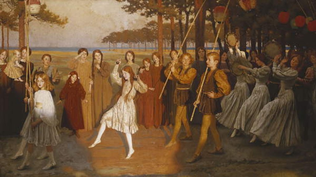 Detail of Golden Youth by Thomas Cooper Gotch