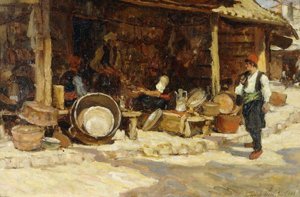 Detail of Metalworkers, Sarajevo, Bosnia, 1902 by Terrick Williams