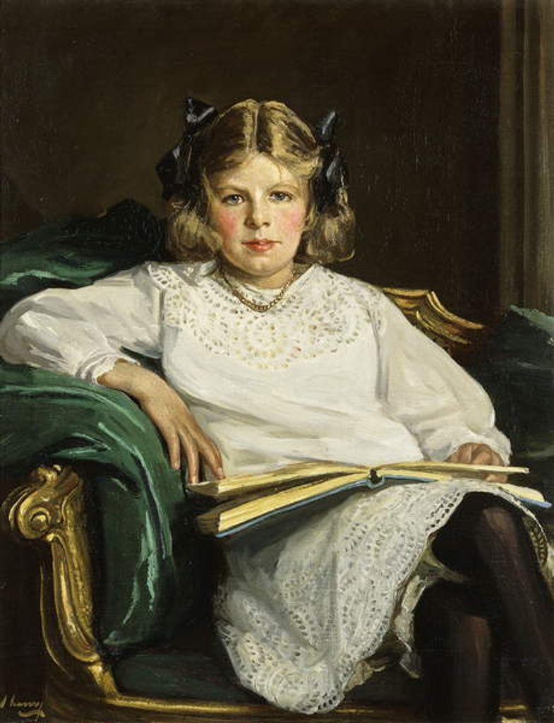 Detail of Portrait of Betty by John Lavery