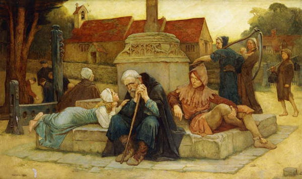 Detail of The Curfew Tolls The Knell of the Parting Day, 1912 by Frederick William Davis