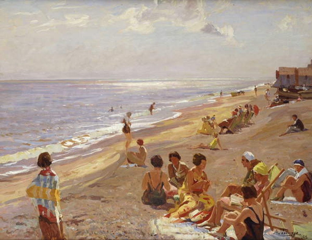 Detail of Silver Morning, Aldeburgh, 1932 by Algernon Mayow Talmage