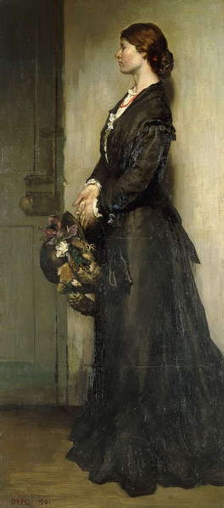 Detail of The Lady in Black, 1901 by William Orpen
