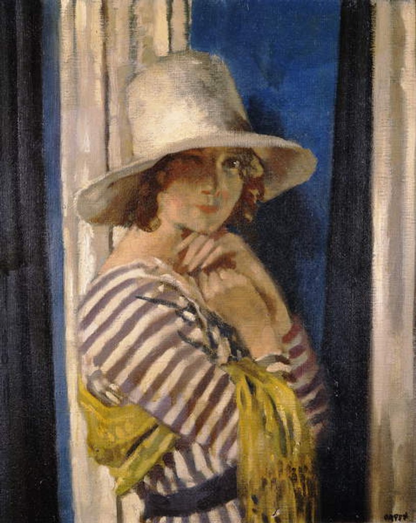 Detail of Mrs Hone in a Striped Dress, c.1912 by William Orpen